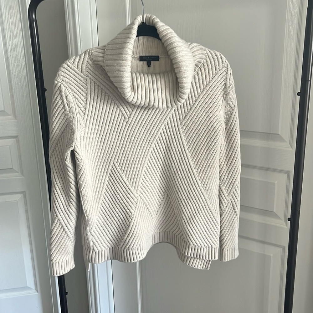 Rag & Bone 100% Merino Wool Turtleneck Sweater Size XS